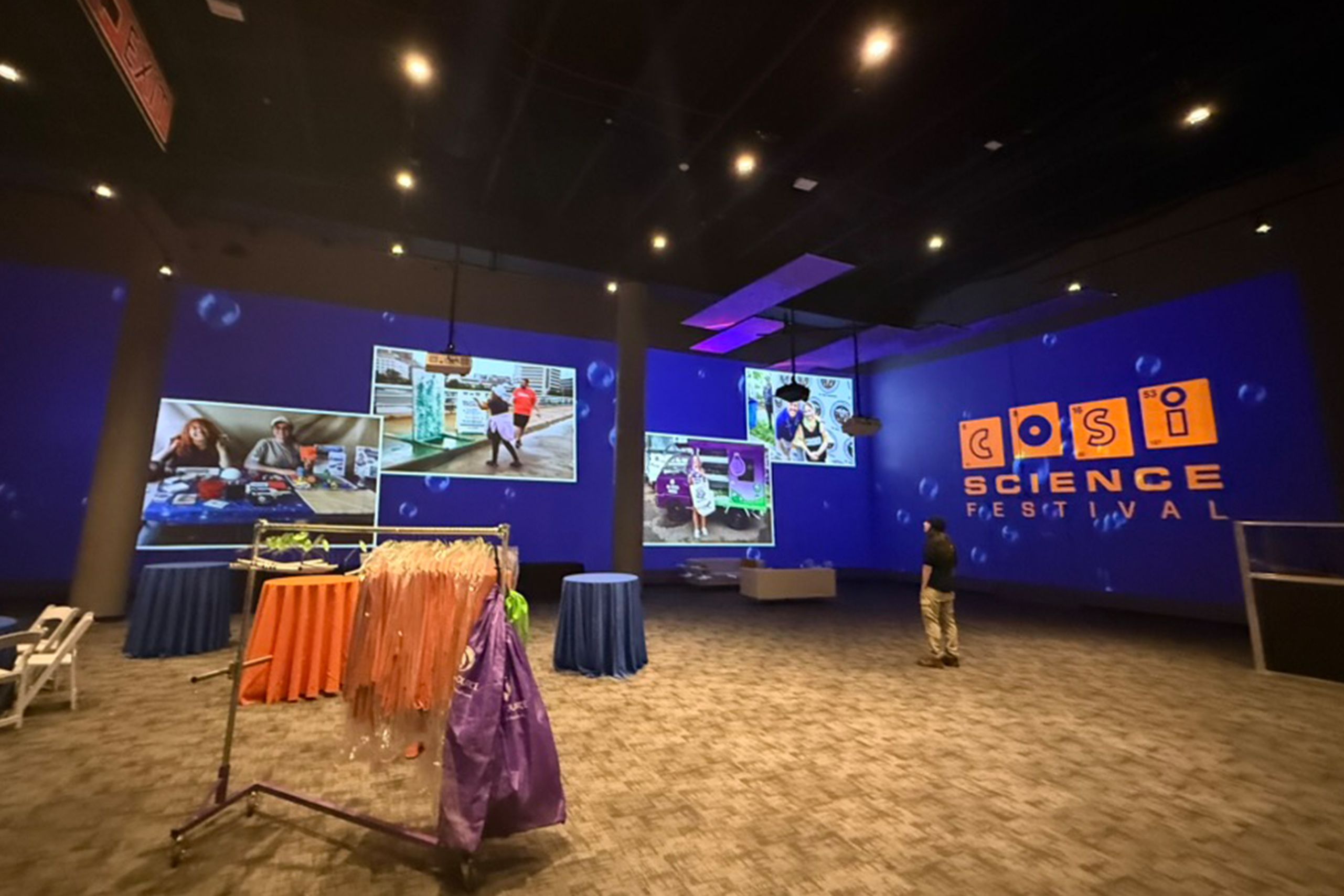 Wall canvases can be easily transformed into custom event walls in minutes.